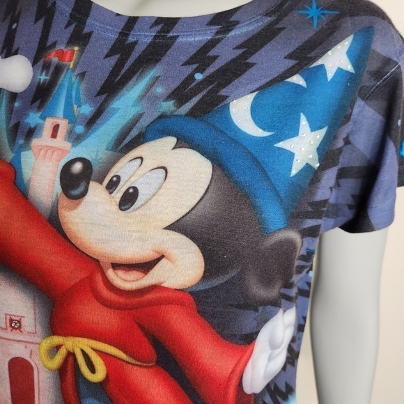 Y2k Disneyland Resorts Official Merch 2013 Mickey Mouse Graffiti Tee Size M - Picture 10 of 15